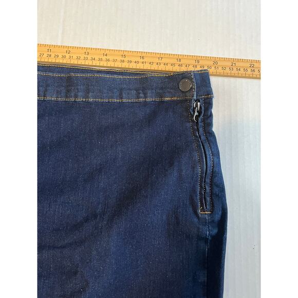 GAP Denim Women's Jeans Sculpt True Skinny High Rise Side Zip Blue 40x27 / 35R - Picture 8 of 12